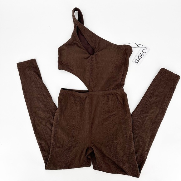 NWT GIGI C Rory Jumpsuit Chocolate - Picture 7 of 10